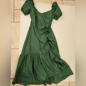 Cinq à Sept Asymmetrical Green Dress